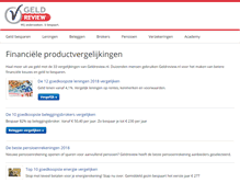 Tablet Screenshot of geldreview.nl